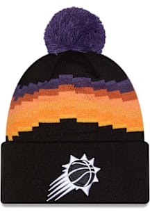 New Era Phoenix Suns Purple 2025 City Edition Cuff Pom Mens Knit Hat