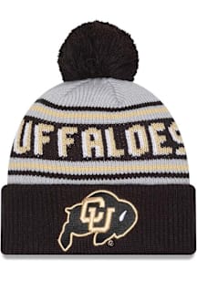 New Era Colorado Buffaloes Black Classic Cuff Pom Mens Knit Hat