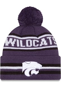 New Era K-State Wildcats Purple Classic Cuff Pom Mens Knit Hat