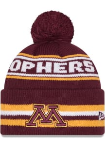 Minnesota Golden Gophers New Era Classic Cuff Pom Mens Knit Hat - Maroon