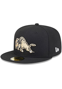 New Era Colorado Buffaloes Mens Black Evergreen 59FIFTY Fitted Hat