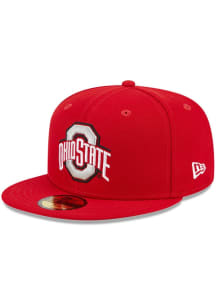 Ohio State Buckeyes New Era Evergreen 59FIFTY Fitted Hat - Red