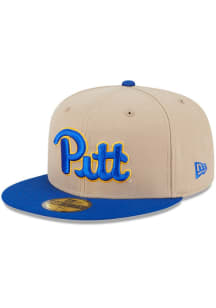 Pitt Panthers New Era Evergreen 59FIFTY Fitted Hat - Tan