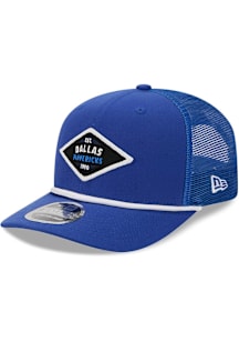 New Era Dallas Mavericks Team Stretch Snap 9SEVENTY Adjustable Hat - Blue