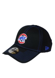 New Era Chicago Cubs Mens Black Neo 39THIRTY Flex Hat