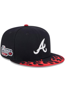 New Era Atlanta Braves Navy Blue 2025 Speedway Classic 9FIFTY Mens Snapback Hat