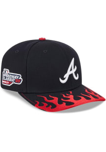 New Era Atlanta Braves 2025 Speedway Classic Stretch 9SEVENTY Adjustable Hat - Navy Blue