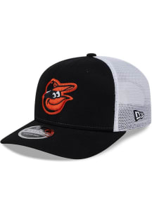 New Era Baltimore Orioles 9SEVENTY Stretch Snap Cotton Trucker Adjustable Hat - Black