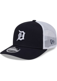 New Era Detroit Tigers 9SEVENTY Stretch Snap Cotton Trucker Adjustable Hat - Black
