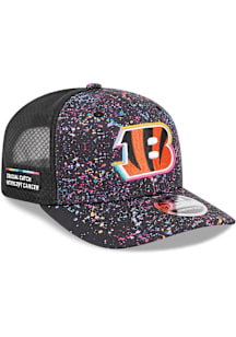 New Era Cincinnati Bengals 2025 Crucial Catch Stretch 9SEVENTY Adjustable Hat - Black