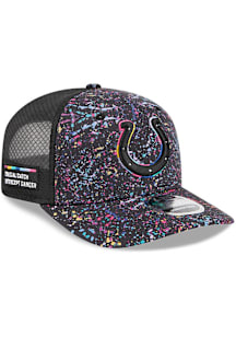 New Era Indianapolis Colts 2025 Crucial Catch Stretch 9SEVENTY Adjustable Hat - Black