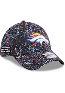 New Era Denver Broncos Mens Black 2025 Crucial Catch 39THIRTY Flex Hat