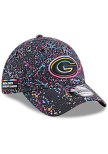 New Era Green Bay Packers Mens Black 2025 Crucial Catch 39THIRTY Flex Hat