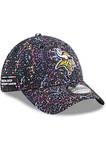 New Era Minnesota Vikings Mens Black 2025 Crucial Catch 39THIRTY Flex Hat