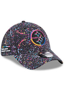 New Era Pittsburgh Steelers Mens Black 2025 Crucial Catch 39THIRTY Flex Hat