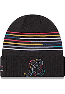 New Era Chicago Bears Black 2025 Crucial Catch Cuff Mens Knit Hat