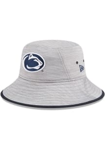 Penn State Nittany Lions New Era Heathered Bucket Mens Bucket Hat - Grey