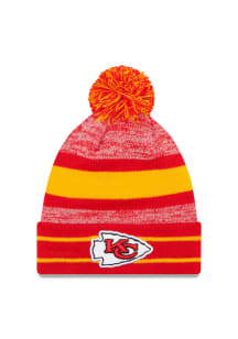 New Era Kansas City Chiefs Red Cuff Pom Mens Knit Hat