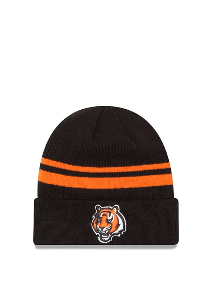 New Era Men's Cincinnati Bengals Marled Black Knit Beanie