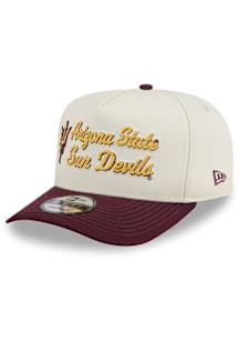 New Era Arizona State Sun Devils A frame Chainstitch 9FIFTY Adjustable Hat - Maroon