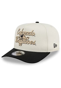 New Era Colorado Buffaloes A frame Chainstitch 9FIFTY Adjustable Hat - White