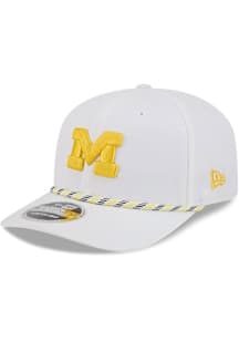 New Era Michigan Wolverines Multi Rope Stretch Snap 9SEVENTY Adjustable Hat - White