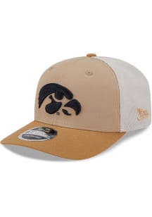 New Era Tan Iowa Hawkeyes 2T 9SEVENTY Trucker Adjustable Hat