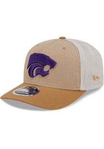 New Era Tan K-State Wildcats 2T 9SEVENTY Trucker Adjustable Hat