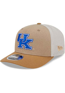 New Era Kentucky Wildcats 2T 9SEVENTY Trucker Adjustable Hat - Tan