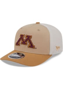 New Era Tan Minnesota Golden Gophers 2T 9SEVENTY Trucker Adjustable Hat