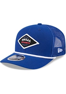 New Era Kansas Jayhawks Team Stretch Snap 9SEVENTY Adjustable Hat - Blue