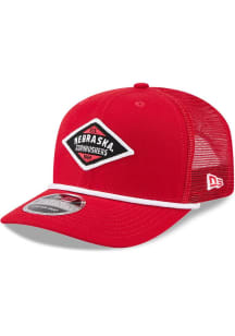 New Era Red Nebraska Cornhuskers Team Stretch Snap 9SEVENTY Adjustable Hat