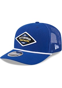 New Era Pitt Panthers Team Stretch Snap 9SEVENTY Adjustable Hat - Blue