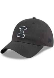 New Era Black Illinois Fighting Illini Ripstop Casual Classic Adjustable Hat