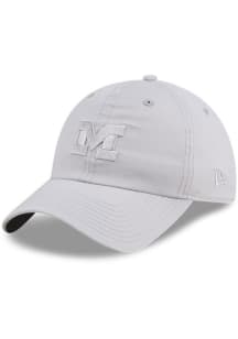 New Era Grey Michigan Wolverines Ripstop Casual Classic Adjustable Hat