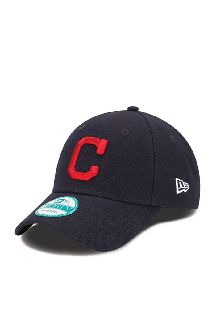 MLB Cleveland Indians Home The League 9FORTY Adjustable Cap, One Size, Navy