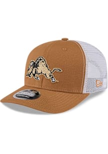 New Era Colorado Buffaloes Evergreen 9SEVENTY Stretch Snap Trucker Adjustable Hat - Tan