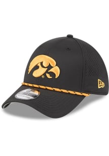 Iowa Hawkeyes New Era Perform 39THIRTY Flex Hat - Black