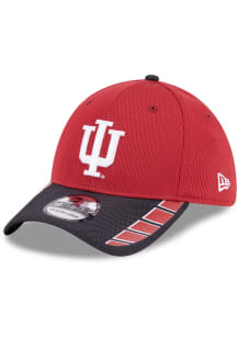 Indiana Hoosiers New Era Visor Hit 39THRITY Flex Hat - Cardinal
