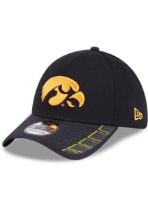Iowa Hawkeyes New Era Visor Hit 39THRITY Flex Hat - Black