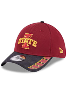 New Era Iowa State Cyclones Mens Cardinal Visor Hit 39THRITY Flex Hat