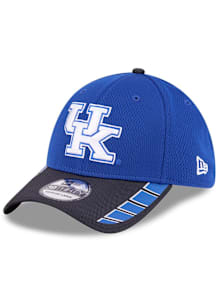 New Era Kentucky Wildcats Mens Blue Visor Hit 39THRITY Flex Hat