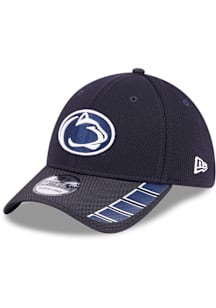 New Era Penn State Nittany Lions Mens Navy Blue Visor Hit 39THRITY Flex Hat