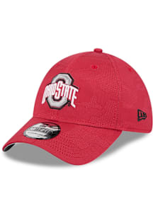 New Era Ohio State Buckeyes Mens Red Tonal Camo 39THIRTY Flex Hat
