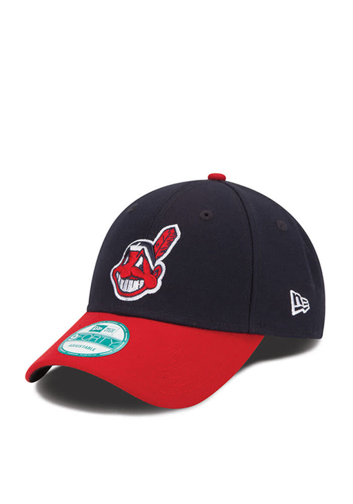 MLB Cleveland Indians Home The League 9FORTY Adjustable Cap, One Size, Navy