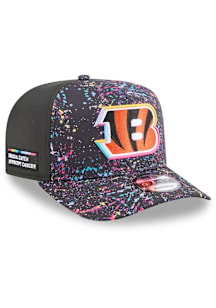 New Era Cincinnati Bengals Black 2025 Crucial Catch 9FIFTY A Frame Mens Snapback Hat