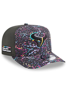 New Era Houston Texans Black 2025 Crucial Catch 9FIFTY A Frame Mens Snapback Hat