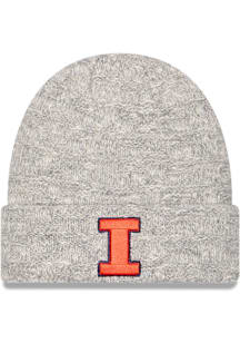 Illinois Fighting Illini New Era Metallic Cuff Womens Knit Hat - Grey