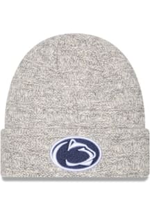 New Era Penn State Nittany Lions Grey Metallic Cuff Womens Knit Hat