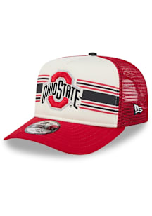 New Era Ohio State Buckeyes White Banner A-Frame JR 9FIFTY Youth Adjustable Hat